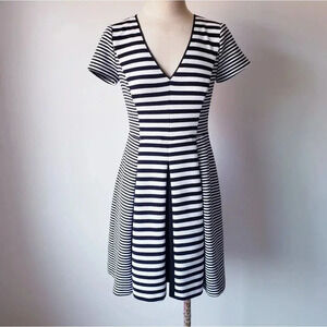 Banana Republic Mixed Stripe Fit & Flare Dress 4